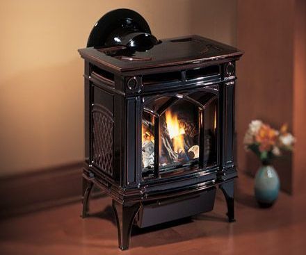 Regency H15 Hampton Cast Iron Free Standing Gas Stove Fireplace in brown 