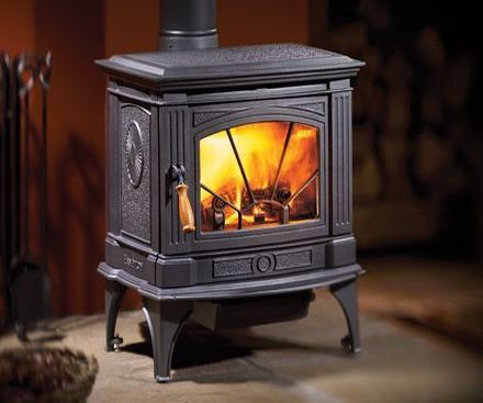 Regency H200 Hampton Cast Iron charcoal gray free standing wood stove fireplace