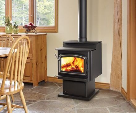 Regency S2400 Wood Stove Fireplace with pedestal 