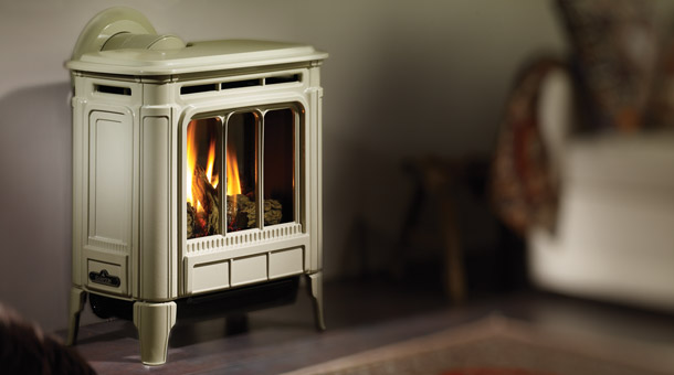 Regency H27 Hampton White Free Standing Gas Stove Fireplace