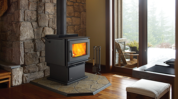 Regency F5100 Free Standing Large Stove Fireplace with pedestal